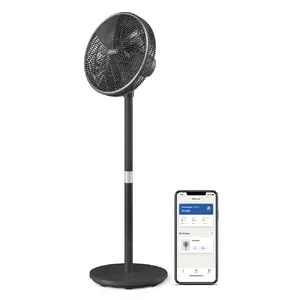 Philips 3000 series Pedestal Fan Grey Household Blade Fan AC 50 W Auto Oscillating 3 Speeds