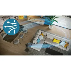Ample airflow stream for instant comfort