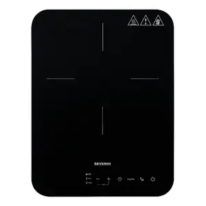 Induction hob SEVERIN KP 1032, 1-zone touch control, 220 mm Ø, 2000 W, glass top, countertop