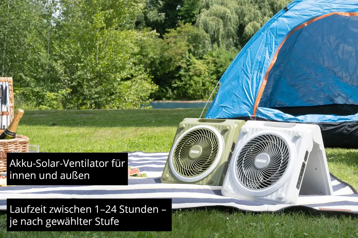 Портативный вентилятор Unold Solarventilator Camping 86517 Photo 5