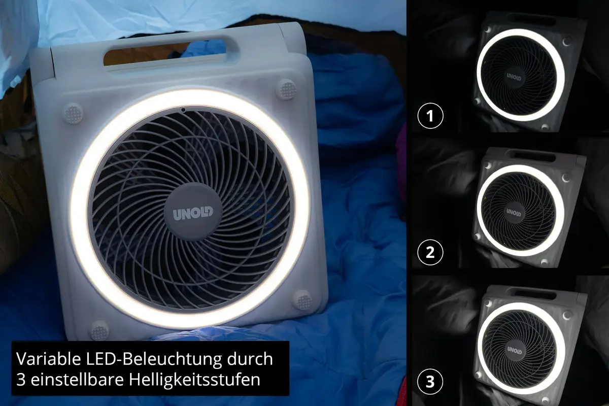 Портативный вентилятор Unold Solarventilator Camping 86517 Photo 9