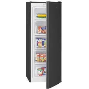 Upright freezer BOMANN GS 7364, 168 L, black, D energy class, ≤ -18°C, 142.5×54.5×57.5 cm