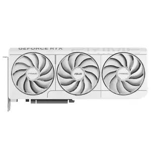 Видеокарта Asus GeForce RTX 5070 12 ГБ GDDR7, PCIe 5.0, 192-бит, белая, 3 вентилятора
