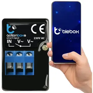 Binary input module bleBox actionboxes model 42386 — wired digital input interface for sensor and switch signals