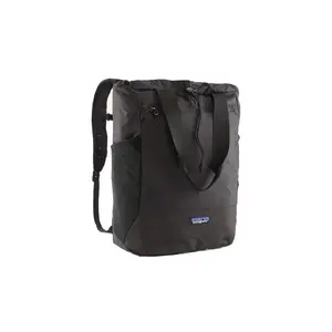 Mugursoma Patagonia Tote Pack Terravia Black — pārveidojams daypack un tote, kompakts dizains