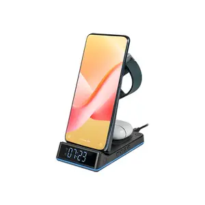 Digital alarm clock THOMSON CL750IS — LED display, USB/DC power, 75×169×57 mm, black