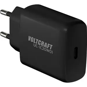 USB charger Voltcraft UC-1C20W01, max output current 3 A, single-port USB-A wall adapter