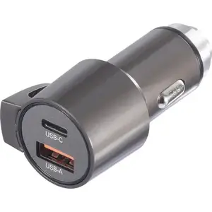Car charger Voltcraft VC-CPS-45W 45W output, USB-A and USB-C ports, up to 3A