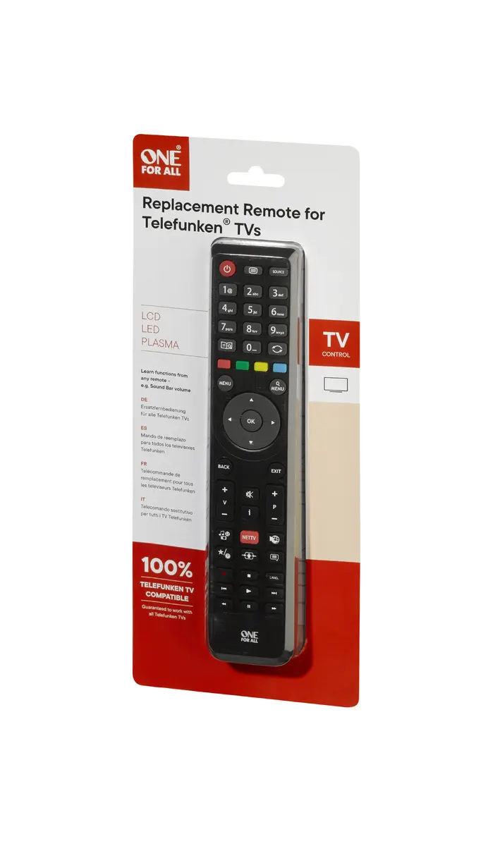 One For All TV Replacement Remote Telefunken URC 1918 Photo 3