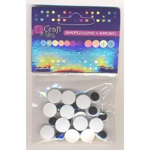 Craft googly eyes DP Craft, movable plastic eyes 10 mm, pack for decoration and crafts