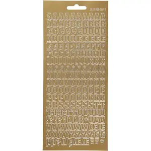 Decorative Sticker Creativ Company 170214 Gold Text Pattern Alphabet 102x275mm