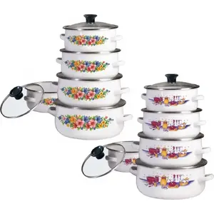 Klausberg KB-7169 Enamel Cookware Set 10-Piece