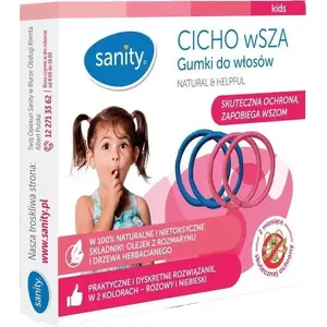 Matu gumijas san ity CICHO wSZA, 4 gab. iepakojumā — elastīgas matu saites