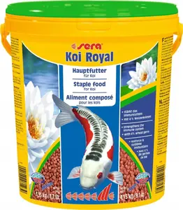 Гранулированный корм для кои sera Koi Royal Medium 21 л — основной рацион для кои