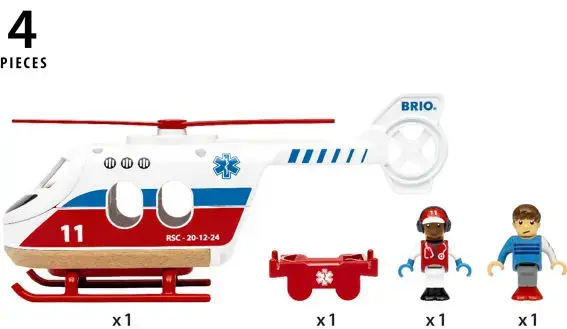 Helicopter toy Ravensburger BRIO Rescue Helicopter Photo 9