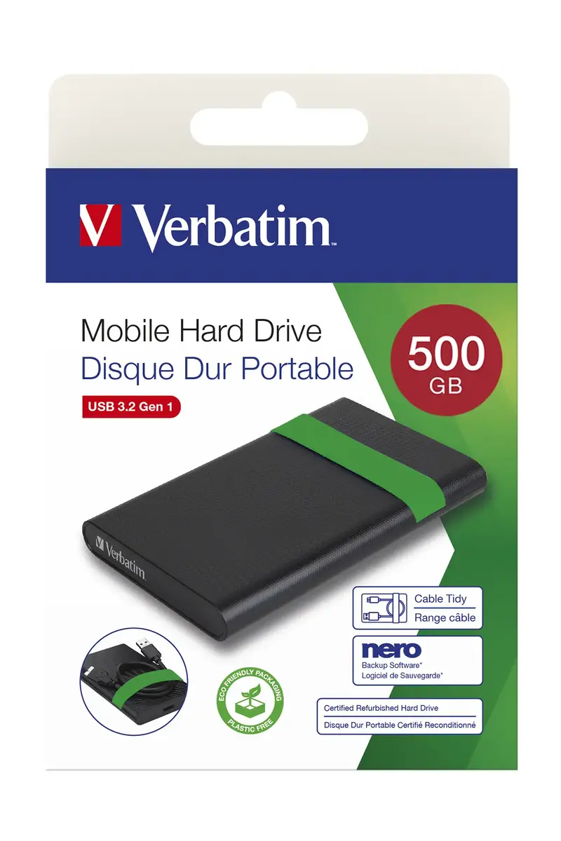 HDD Verbatim 500GB USB 3.2 Gen 1 Photo 3
