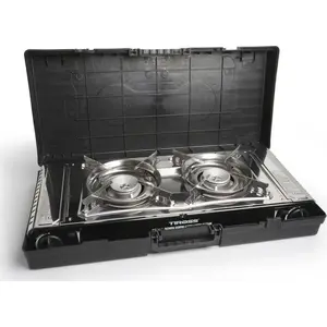 Gas Camping Stove Tiross TS-267 — Double Burner 2.2 kW × 2