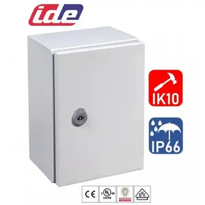 Metāla korpuss IDE ELECTRIC GN403020 400x300x200 mm IK10 IP66 RAL7035