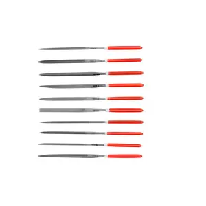 Files set YATO YT-6163 — 9-piece metal files (flat, half-round, round, square, triangular, oval, knife edge) 140 mm, 3 mm