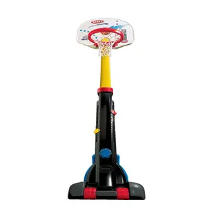 Portable Fan-shaped Basketball Set Little Tikes Easy Store — 1981.2×733×1248.2 mm, Black/Red/Yellow
