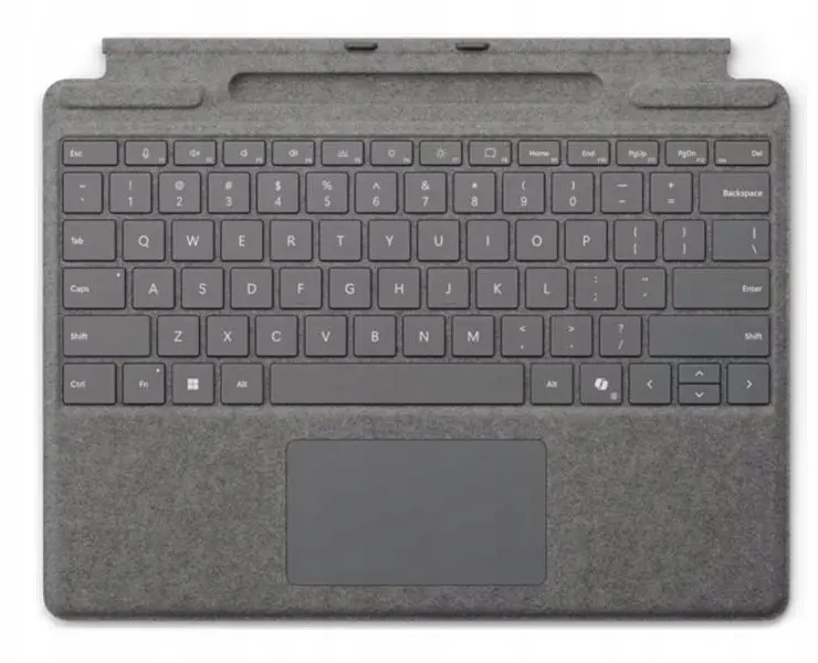 Microsoft Surface Pro klaviatūra ar pildspalvas nodalījumu — Platinum Photo 2