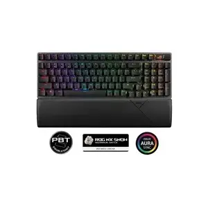 Mechanical keyboard Asus ROG Strix Scope II 96 Wireless ROG NX Snow, compact 96% layout, Czech/Slovak (CZ/SK) keycap set