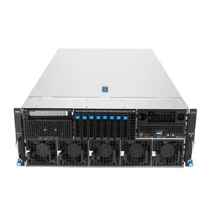 Servera šasija Asus ESC8000A-E13P 90SF0401-M000N 4U, atbalsta 2 procesorus, saderīgs ar AMD EPYC 9004, 24 DIMM DDR5, 10x 2.5" hot-swap, 3200W PSU