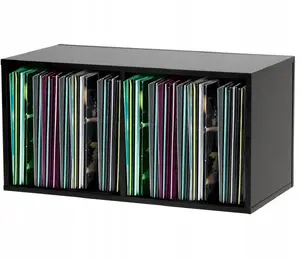 Reloop GLORIOUS Record Box 230 Black — Vinyl Carrying and Storage Case for LPs and Singles