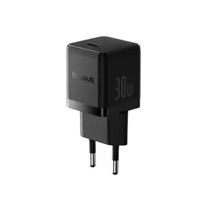 Sienas ātrais lādētājs Palm 30W USB-C QC3.0 PD3.0 ar USB-C kabeli 1m, melns