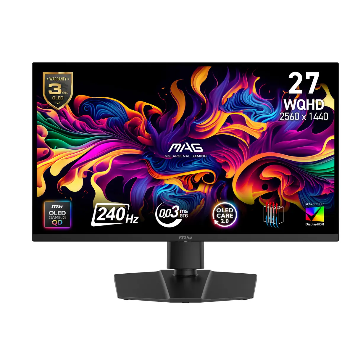 Datora monitors MSI MAG 271QP QD-OLED
