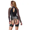 Cottelli Collection бондажное боди L черное Photo 8