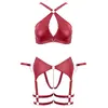 Apakšveļas komplekts Cottelli Collection Bra Set L Black Bondage Photo 10