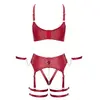 Apakšveļas komplekts Cottelli Collection Bra Set L Black Bondage Photo 11