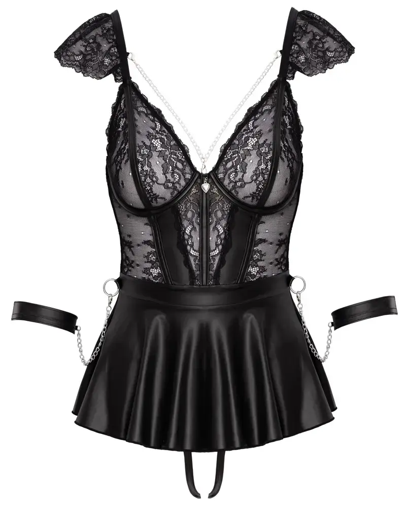 Набор Babydoll bondage Cottelli Collection S Black Photo 6