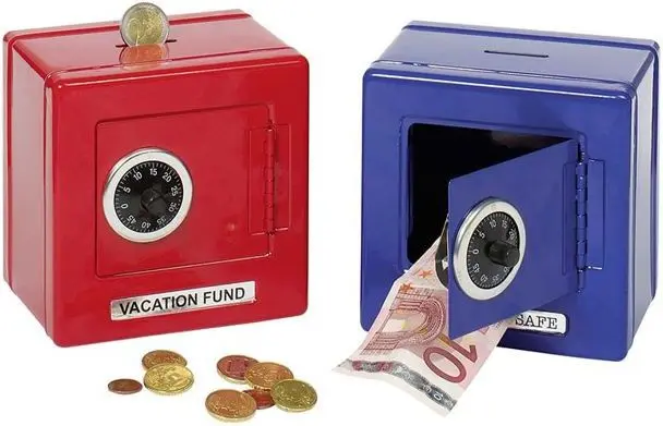 Money box Goki 14020 metal blue Photo 2
