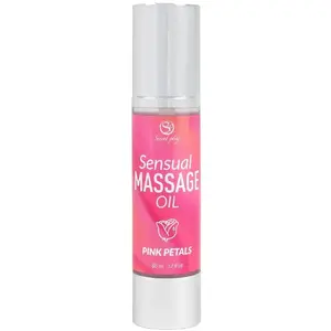 Массажное масло secret play PINK PETALS D-244006 100 мл – безопасное масло для массажа тела