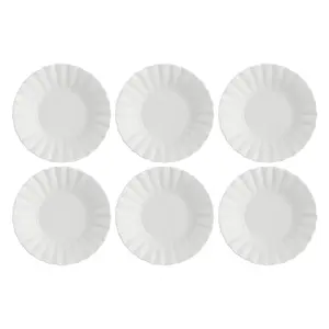 Soup plates set LA PORCELLANA BIANCA Ducale White, 6 pieces, 22 cm