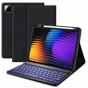 Protective Pen and Keyboard Set for Xiaomi Pad 7 / 7 Pro by Tech-Protect — Black