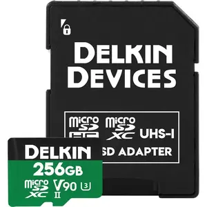 Memory Card Delkin Power 256GB UHS-II U3 V90 DDMSDG2000256