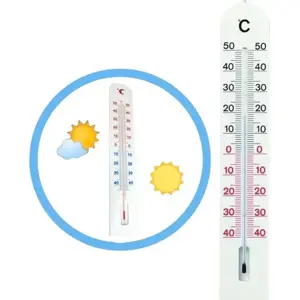 Termometrs Triton 372 — plastmasas iekštelpu/āra, 40 cm