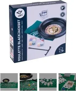 Kazino spēļu komplekts Quint Ruletka i BlackJack — galda rulete un blackjack