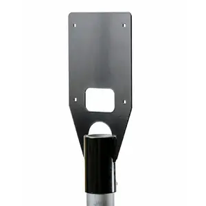 Pole mount Next Green Next Green Poleplate 160 E Steel Black 159mm 384mm 1.7kg