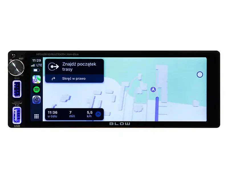 Auto radio BLOW AVH-686A 1DIN 7" Bluetooth USB Photo 7