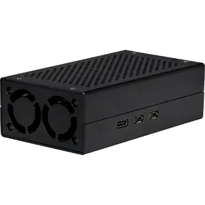 Case Raspberry Pi RB-ALUCASEP5-M2 Black 108x34x61mm