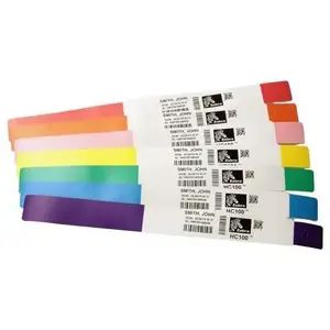 Self-adhesive printer label Zebra Z-Band Splash Purple 1" x 10" 350 pcs