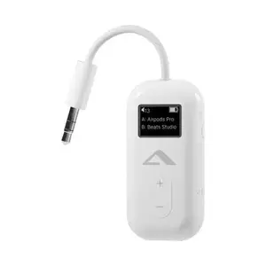 ALOGIC SkySound ABTTX1-WH Wireless Audio Transmitter with 3.5 mm Interface and Built-in Display