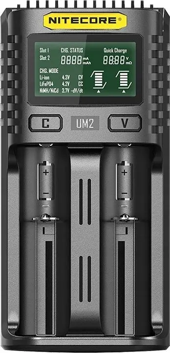 Nitecore UM2 akumulatoru lādētājs mājsaimniecības akumulatoriem