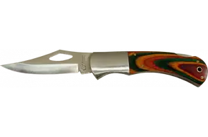 Folding knife Topex with 70 mm blade and wooden handle, model 5902062140654