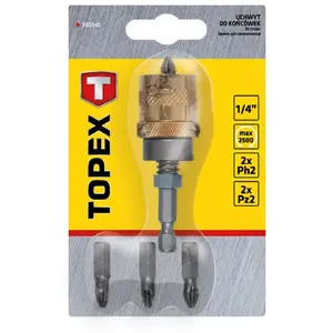 Бит для отвертки Topex 39D340 Размер привода 1/4" Вес 89 г