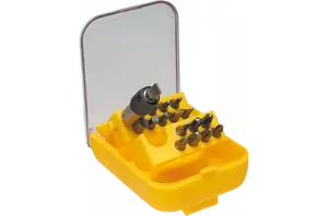 Screwdriver Bit Set Topex 18 pcs — interchangeable bits for screws and fasteners, assorted sizes and types